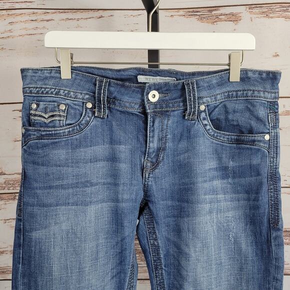 Stetson Hollywood Boot Cut Jean Distressed Size 12 Short - Picture 3 of 10